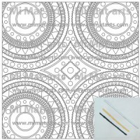 Pre engutat coixí de seda 50x50cm CHIOS